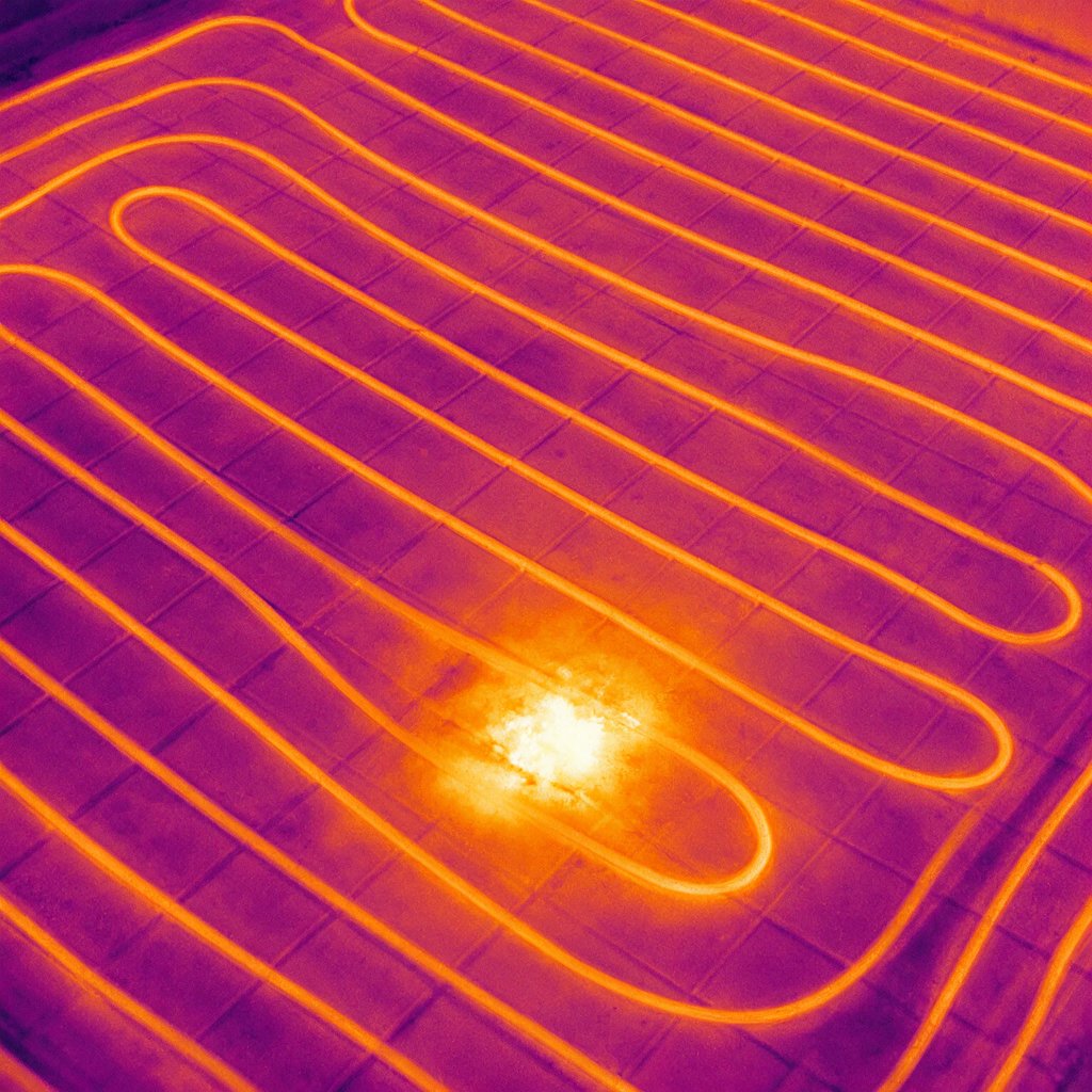 Trouver une fuite d'eau ou une zone humide avec une caméra thermique