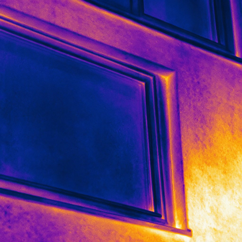 Image thermique d'un pont thermique